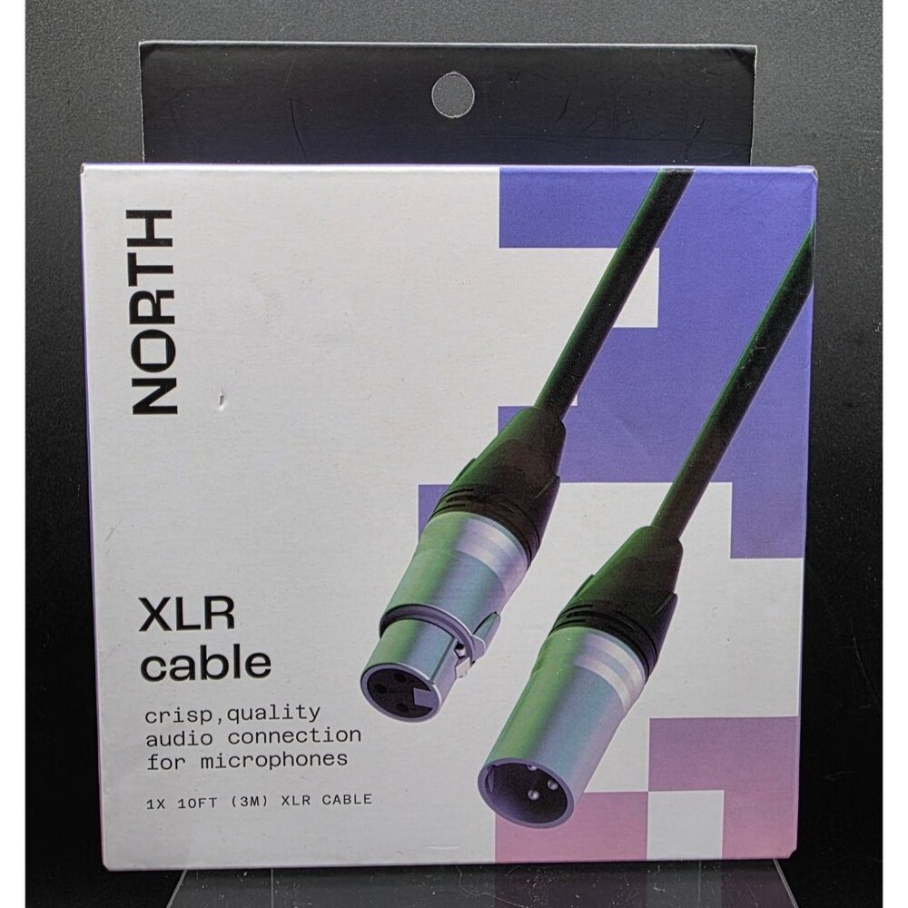 North XLR Cable 10ft / 3m  Crisp Quality Audio Connection For Microphones With D